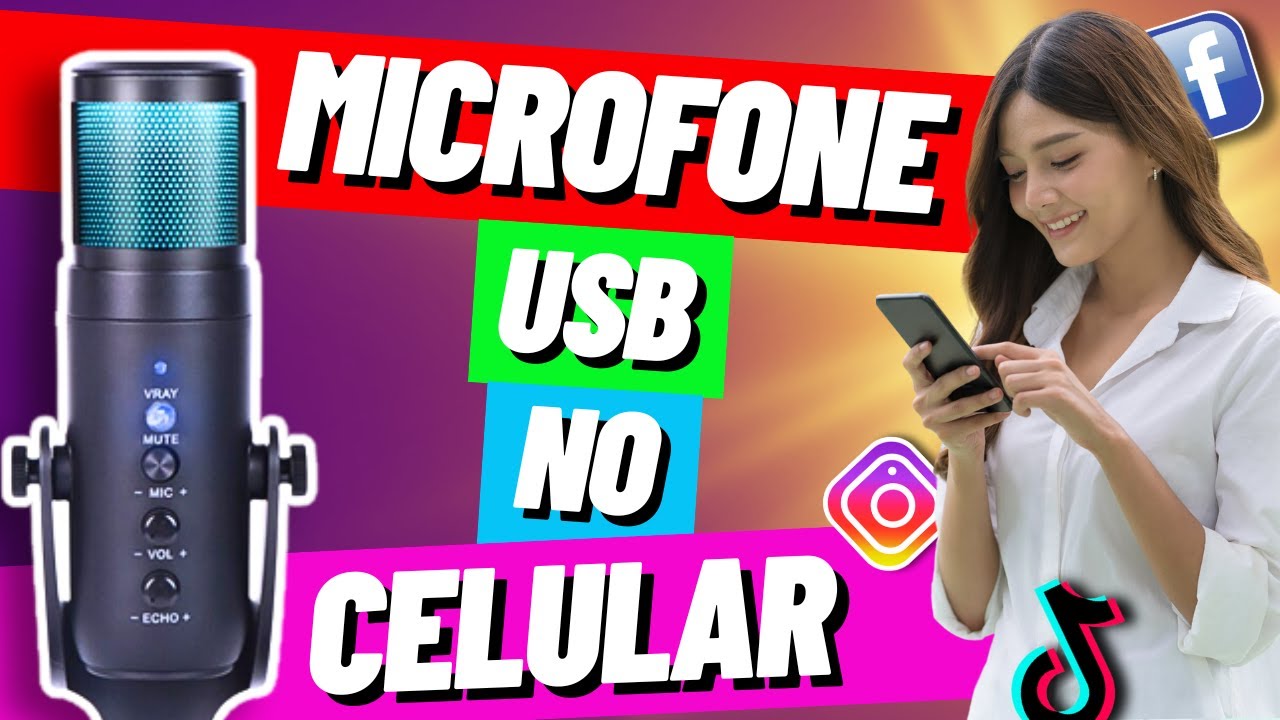 Aprenda Como Ligar Microfone USB no Celular | R&aacute;pido e F&aacute;cil | Guia Completo