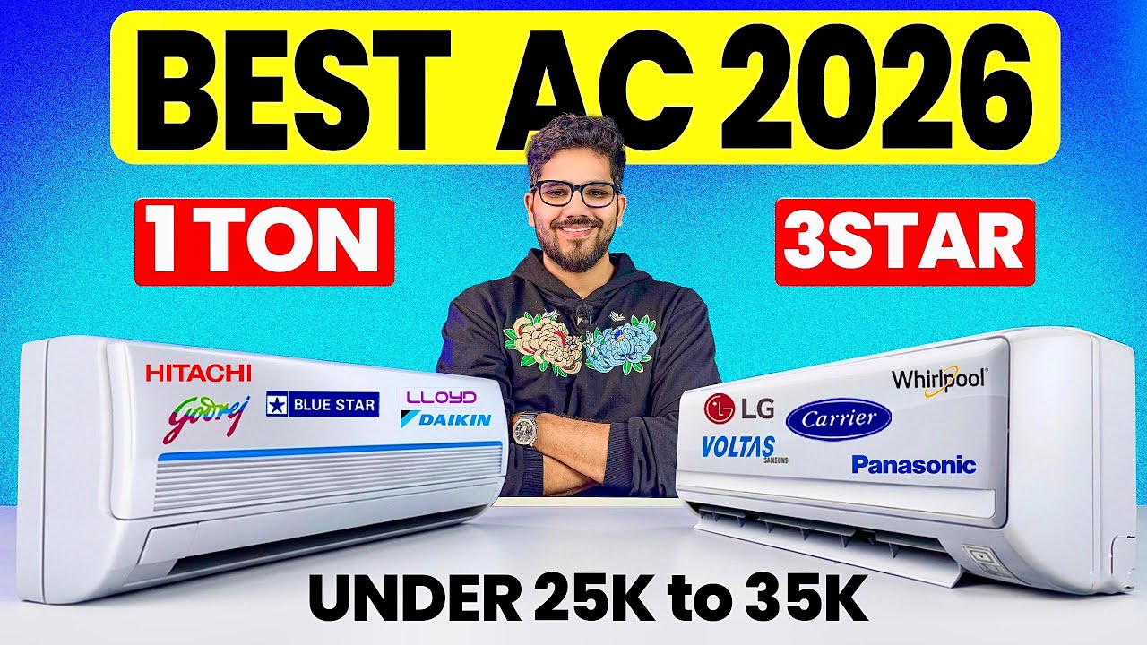 Best 1 Ton AC 2026 🔥2026 New Launch AC 🔥Daikin vs Panasonic vs LG vs Samsung vs Voltas vs Blue Star
