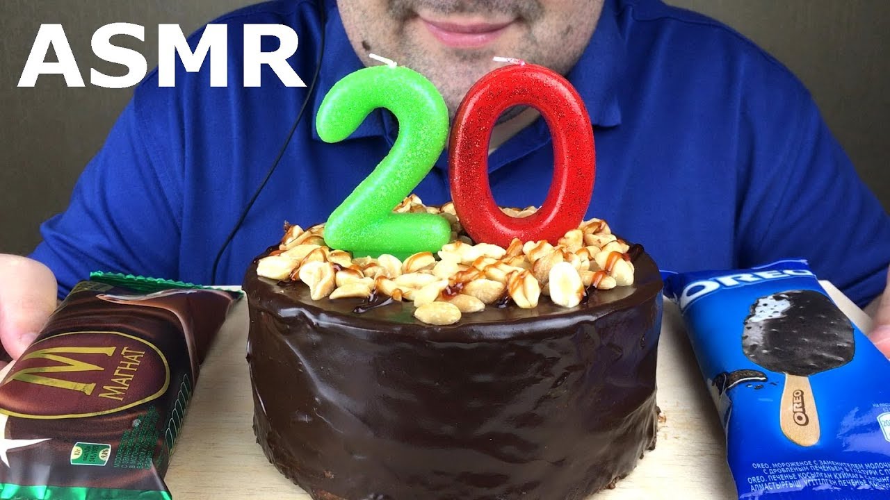 АСМР Мороженое Орео, Магнат и Шоколадный торт *20 000 подписчиков!!!* (Звуки еды) Мукбанг