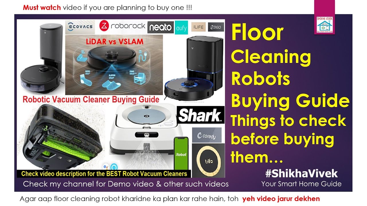 Robotic Vacuum Cleaner India Don't buy Wrong Floor Cleaning Robot Buying Guide MI Roborock Ecovacs