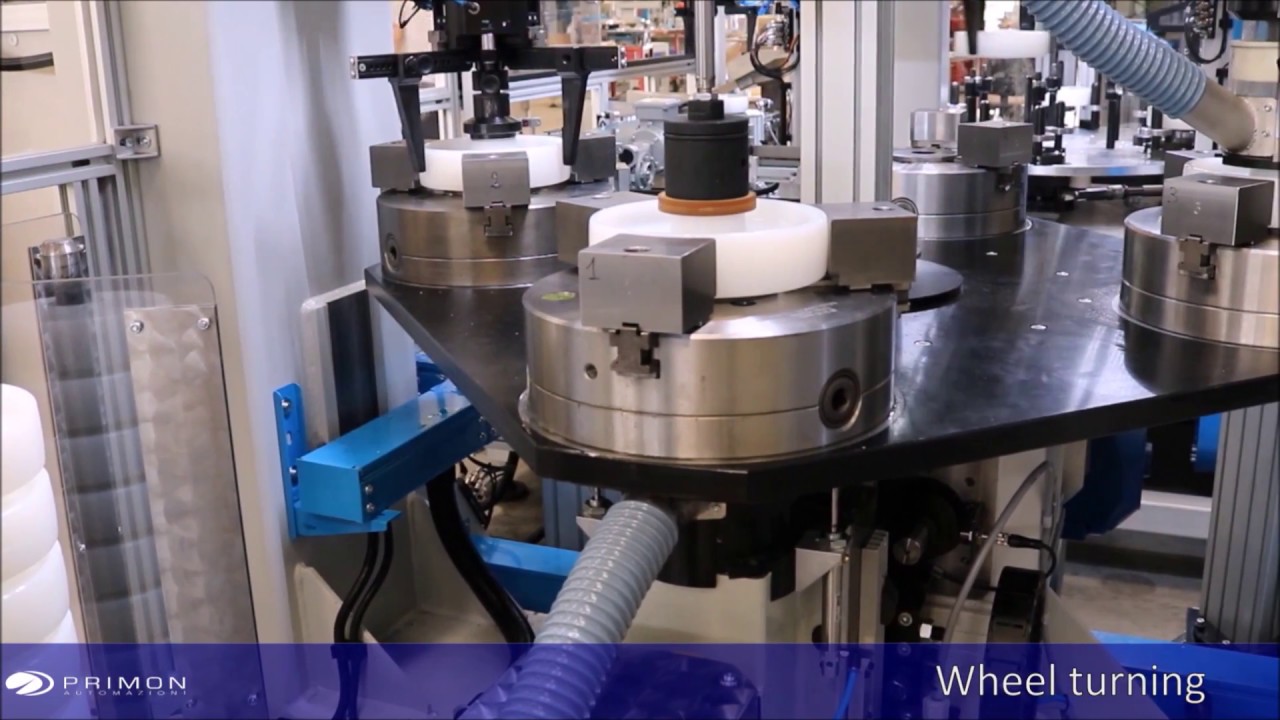 AUTOMATIC MACHINE for BEARINGS ASSEMBLING into WHEELS