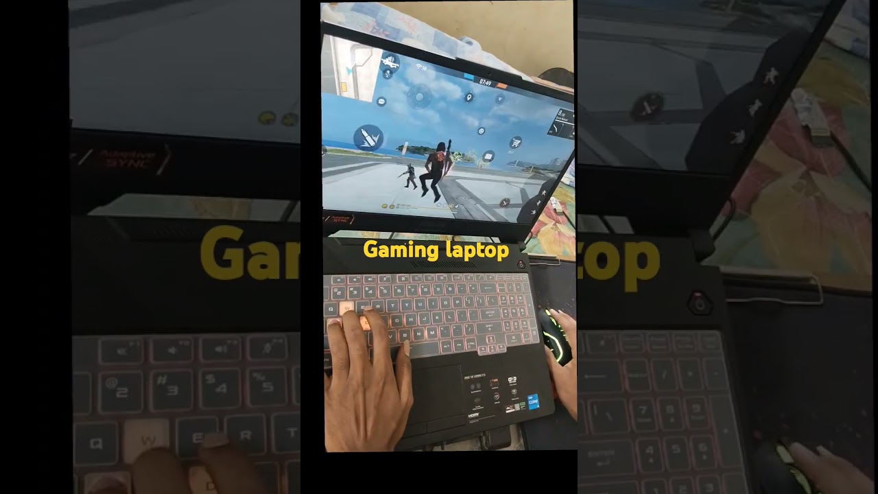 Asus tuf gaming f15 playing free fire|| HOW TO PLAY FREE FIRE ON LAPTOP🔥#viralvideo #ff #shortsviral