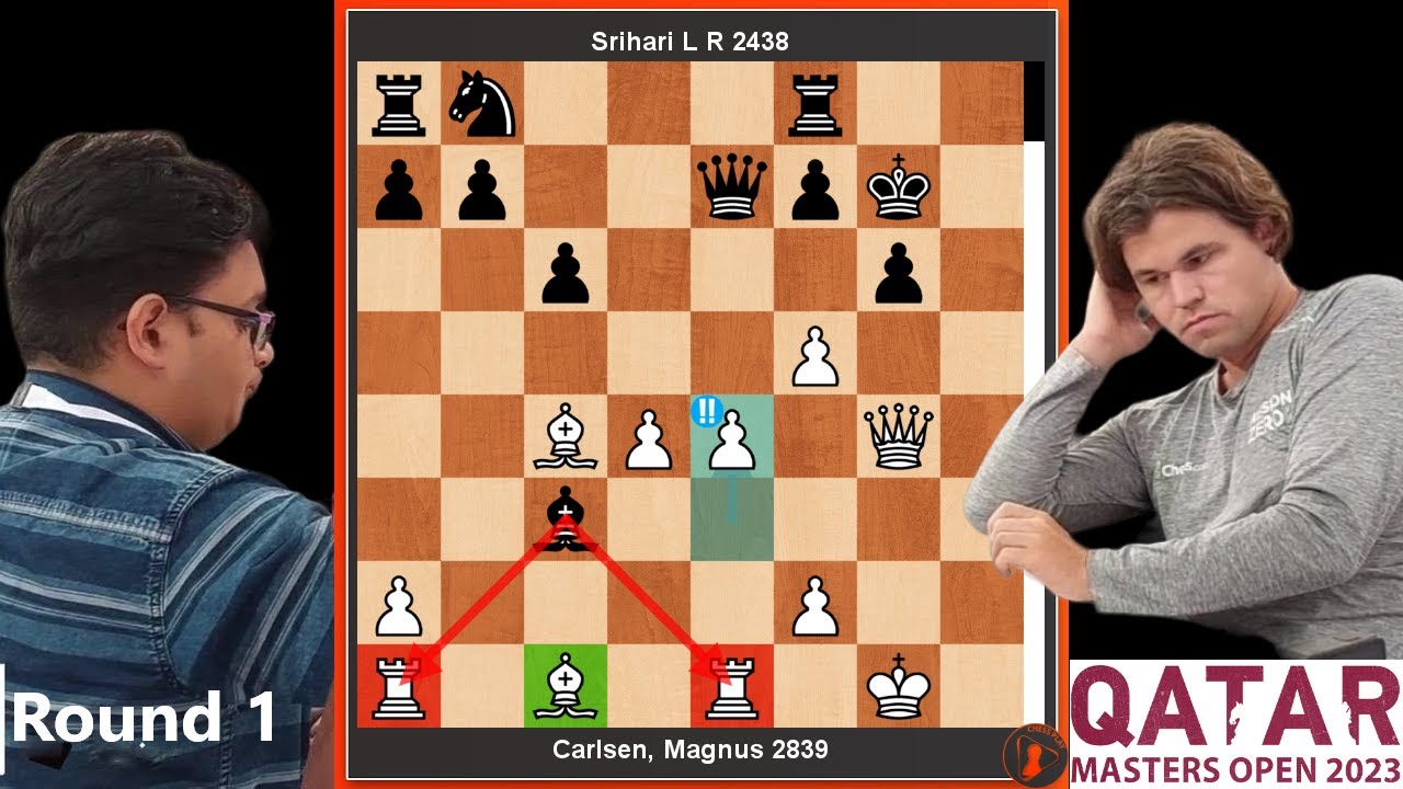 Magnus Carlsen vs 2438 rated IM Srihari LR | Qatar Masters 2023