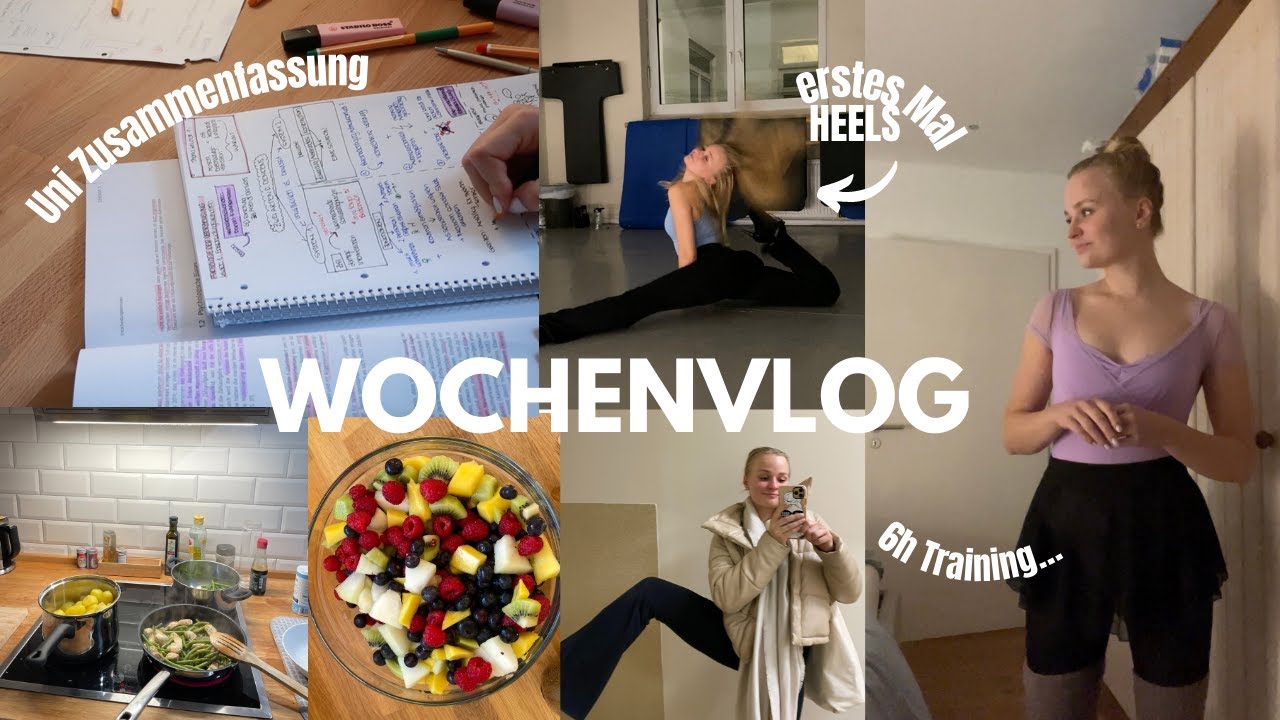 WOCHENVLOG: Uni-Skript durcharbeiten, Meeting, Heels-Class ausprobieren, Zeit mit Marcel..📚👩🏼‍❤️‍👨🏼👠