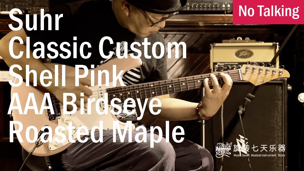 Suhr Classic Custom Shell Pink AAA Birdseye Roasted Maple | No Talking
