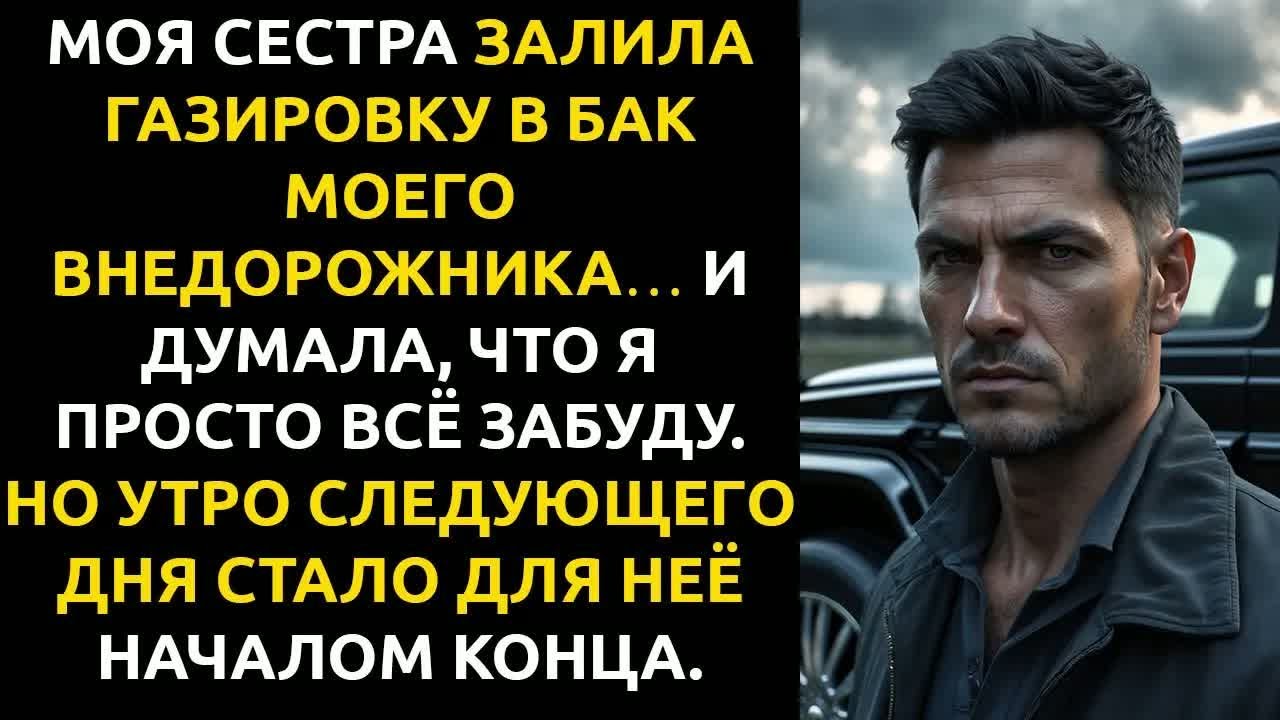 Сестра сказала： «Ой, извини, я случайно НАЛИЛА ГАЗИРОВКУ В БАК твоей машины»… но потом…