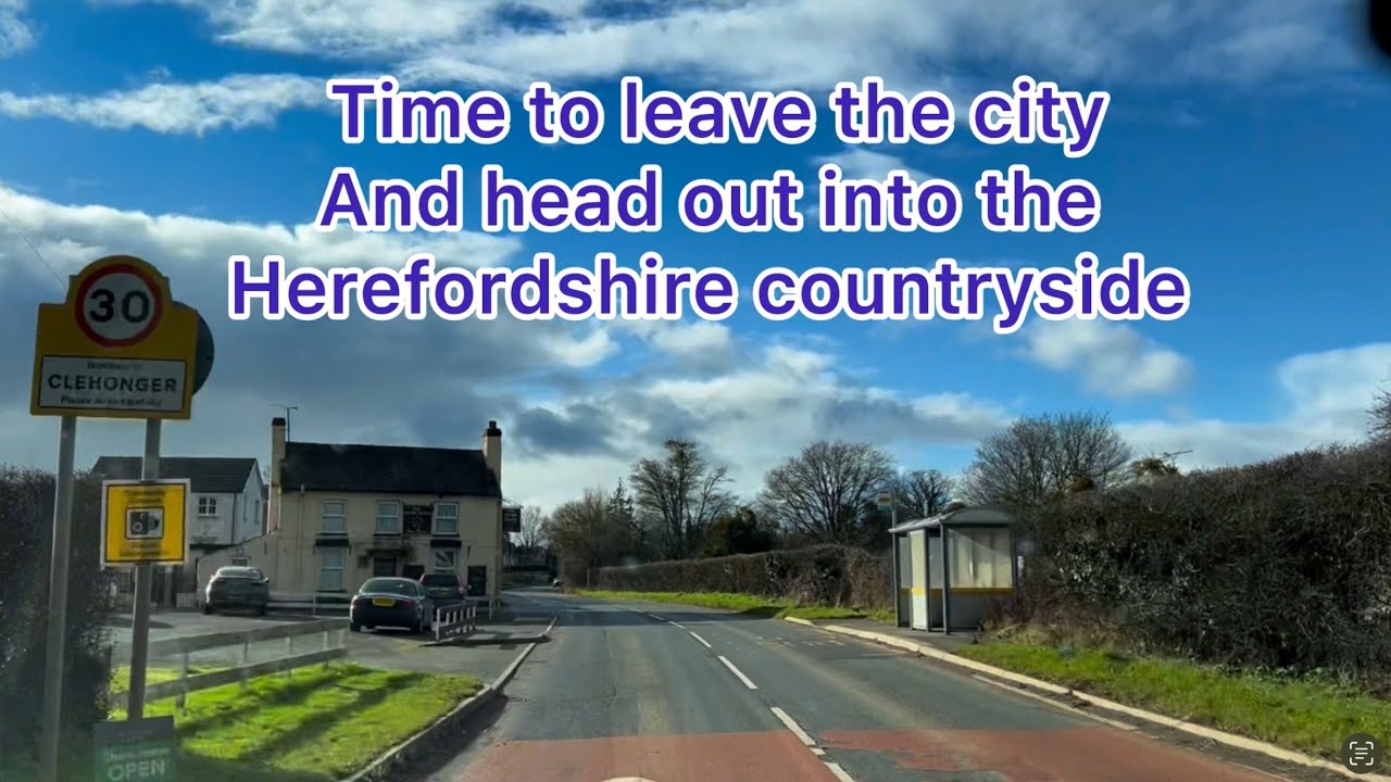 Time to hit the road and leave the lovely city of Hereford and head towards our next destination