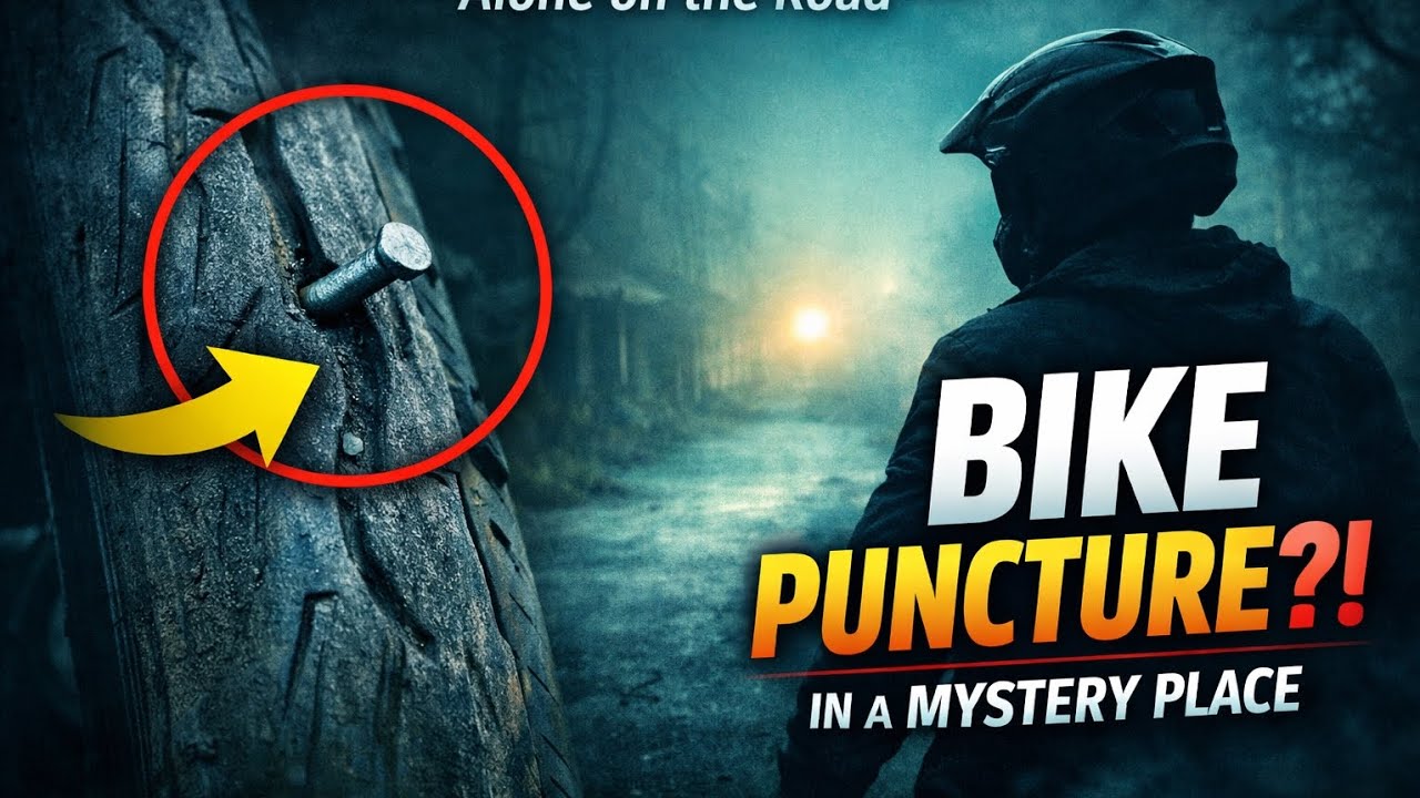 Bike puncture Hogae😰😰|| Mysterious Place |#viralvideo #foodvlog #food #trending