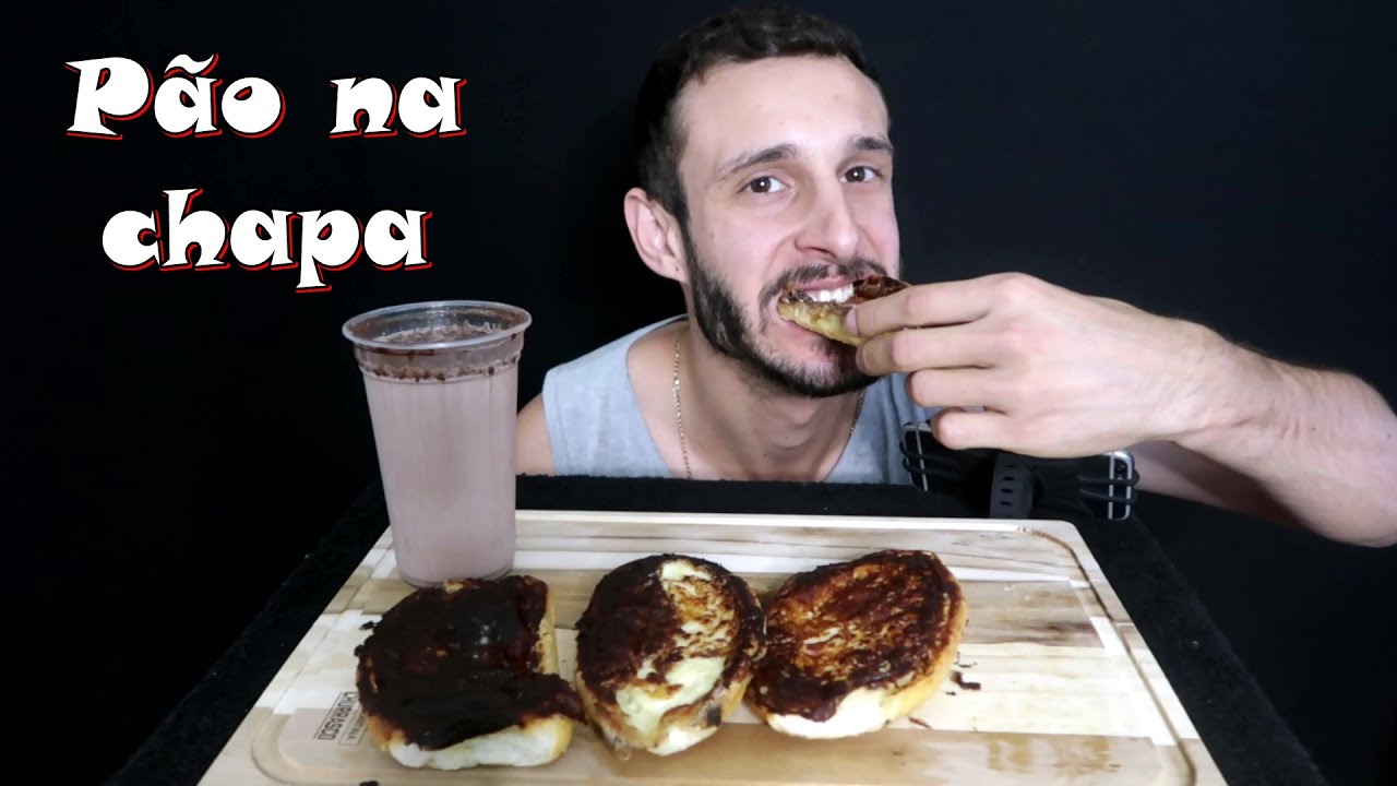 MUKBANG PREPARAÇÃO - PÃO NA CHAPA COM SAÍDA REQUEIJÃO E ACHOCOLATADO