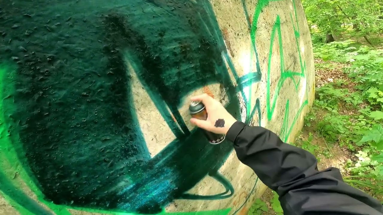 Raw Graffiti piece. Forest park. Montana Black cans with Ny Fat.