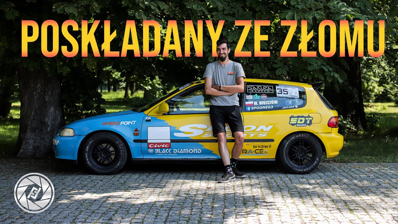 Zbudował NAJTAŃSZĄ i NAJSZYBSZĄ Hondę Civic 1.3L do Wyścigów
