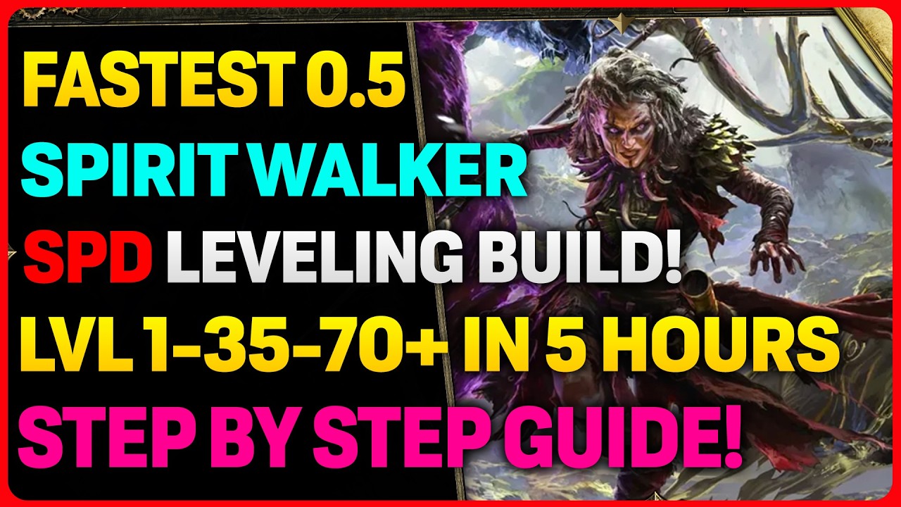 Самый быстрый билд и экипировка для прокачки компаньона Spirit Walker с 0,5 уровня! | POE 2
