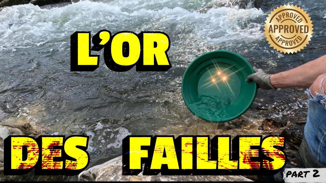 OU TROUVER L'OR ??  les failles dans le bedrock . UNE VALEUR SURE.  orpaillage en France part 2.
