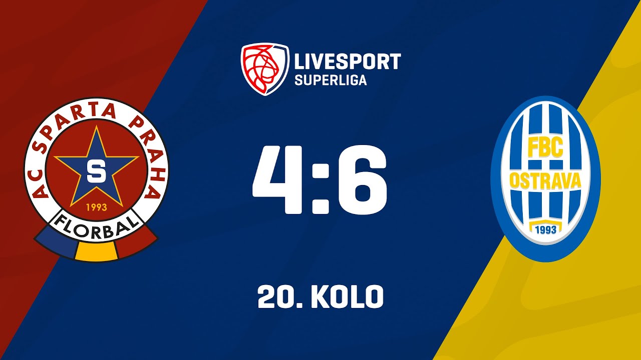 20. kolo | ACEMA Sparta Praha - FBC ČPP Bystroň Group Ostrava 4:6