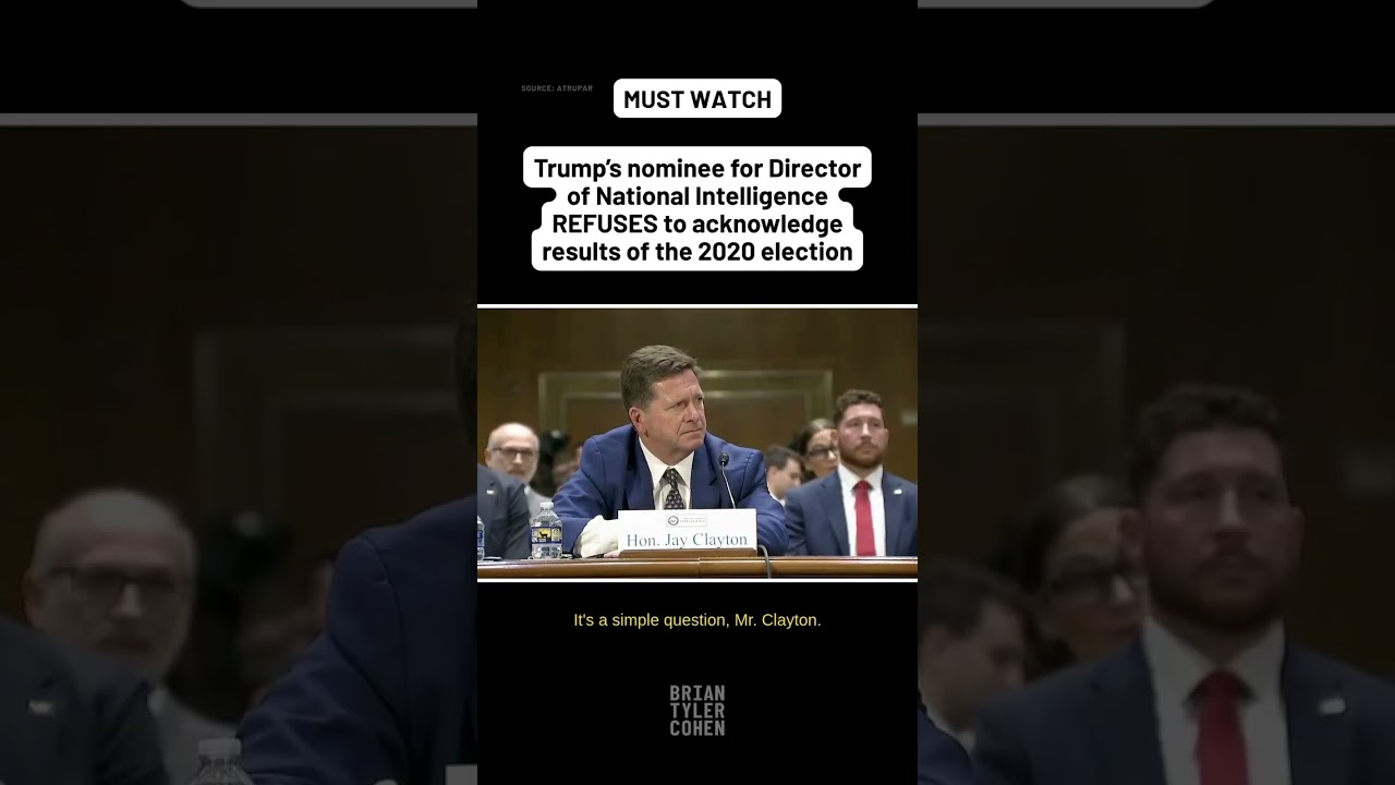 Trump&rsquo;s nominee for National Intelligence REFUSES to acknowledge results of the 2020 election