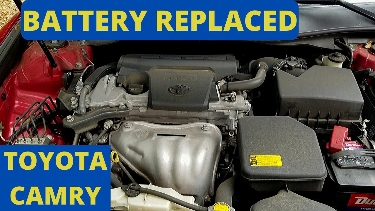 TOYOTA CAMRY 2014 Battery replacement how to