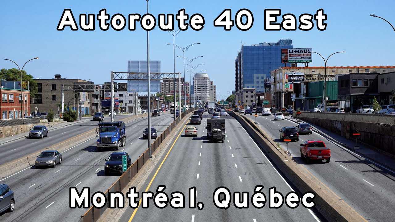 Autoroute  Métropolitaine - Autoroute 40 East, Montreal, Quebec - September, 2022