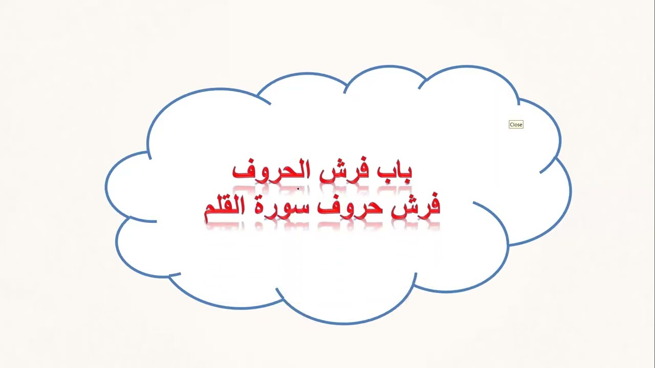 فرش حروف سور الطلاق إلى المرسلات