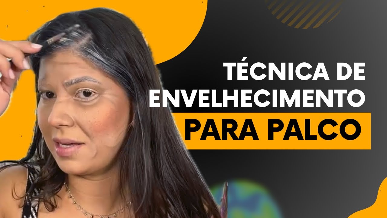 Maquiagem artística com técnica de envelhecimento 👵🏼
