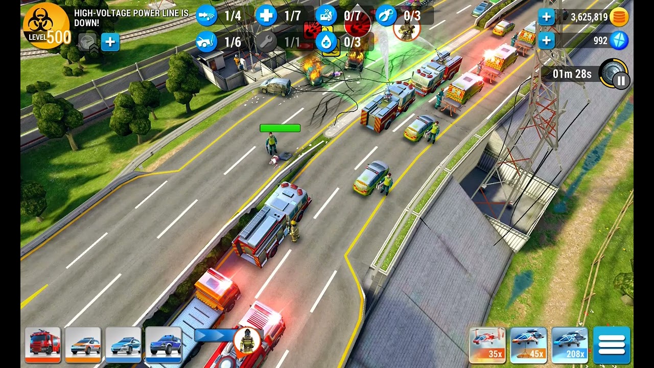 Emergency HQ, Hero Level 268, High voltage power line is down