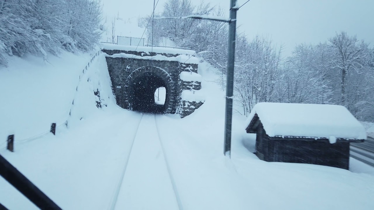Führerstandsfahrt Winter 2021 Goldau-Biberbrugg