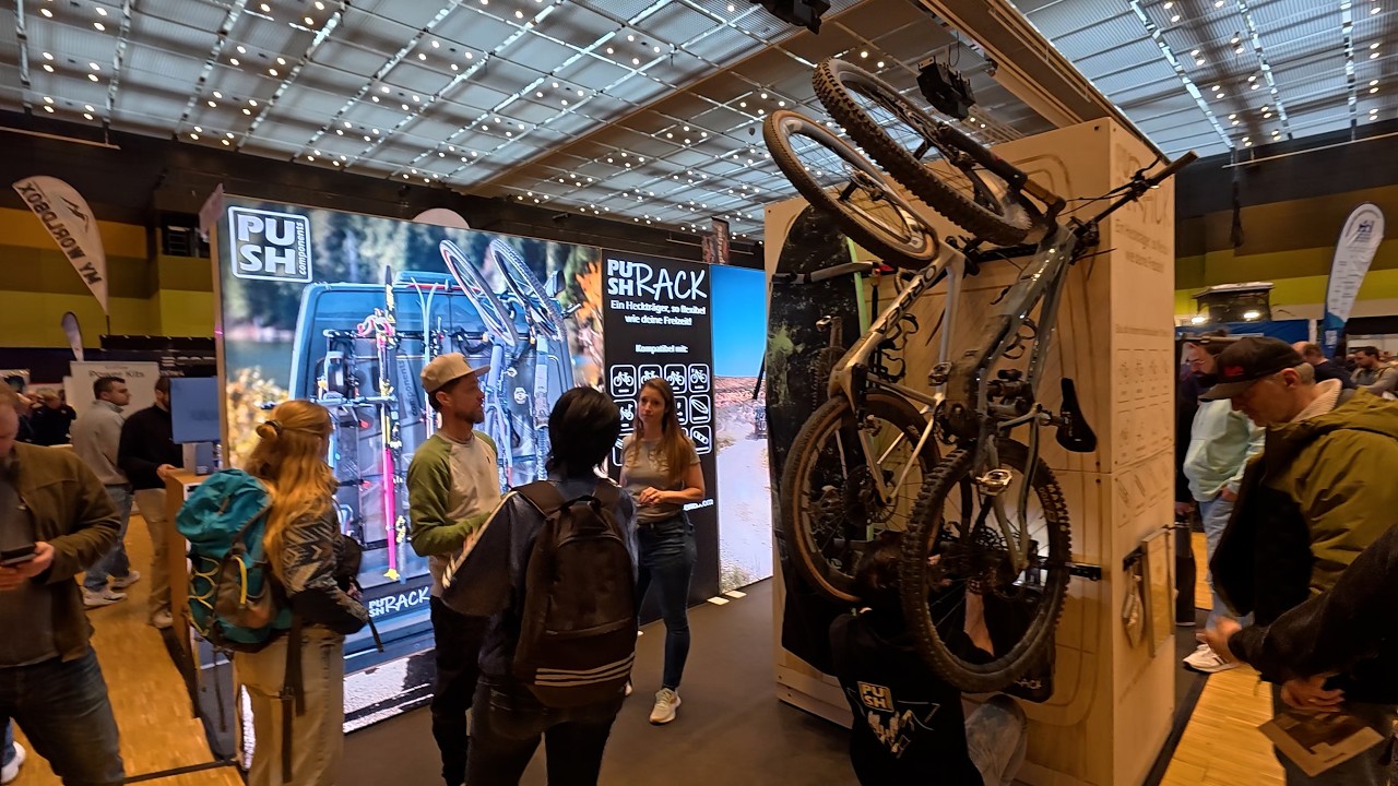Innovativen Fahrradträger von PushComponents auf der CMT 2026 entdeckt