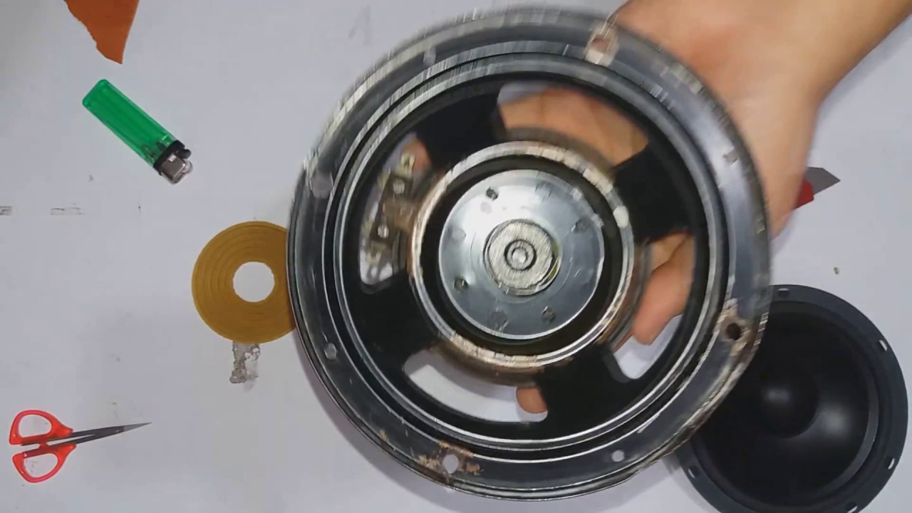 Como repar una bocina, altavoz, parlante. (paso a paso) Tutorial