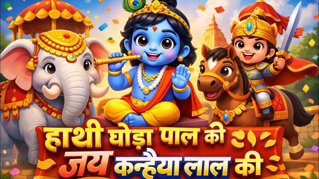 हाथी घोड़ा पालकी जय कन्हैया लाल की | Haathi Ghoda Palki, Jai Kanhaiya Lal Ki #radheradhe #krishna 