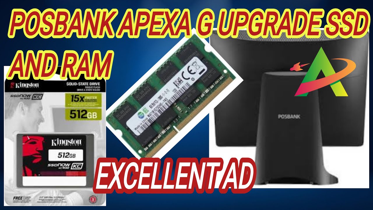 POS BANK APEXA G UPGRADE RAM AND SSD HARD DISK |EXCELLENT AD|