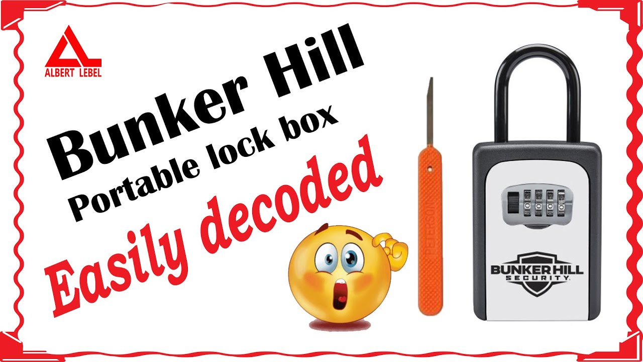 [557] Bunker Hill portable lock box Easily decoded