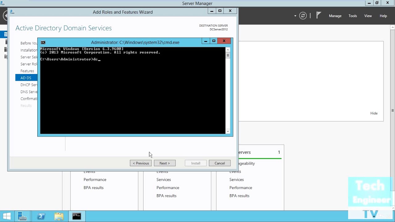 Install ADDS, DNS, DHCP and Configure Functional Levels in Windows Server 2012