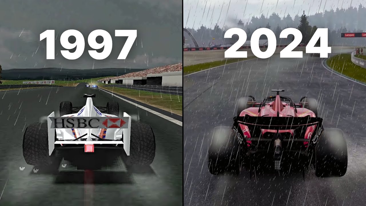 The Evolution of Rain in F1 Games | 1997-2024