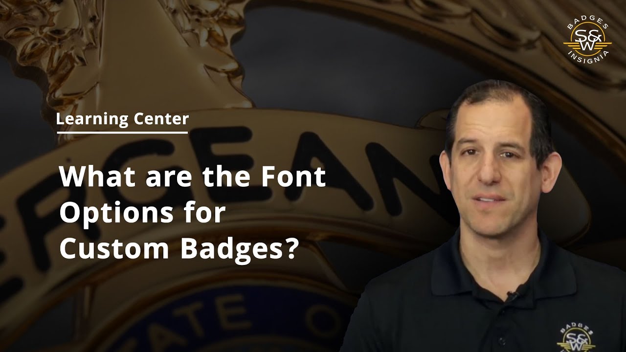 What are the Font Options for Custom Badges?