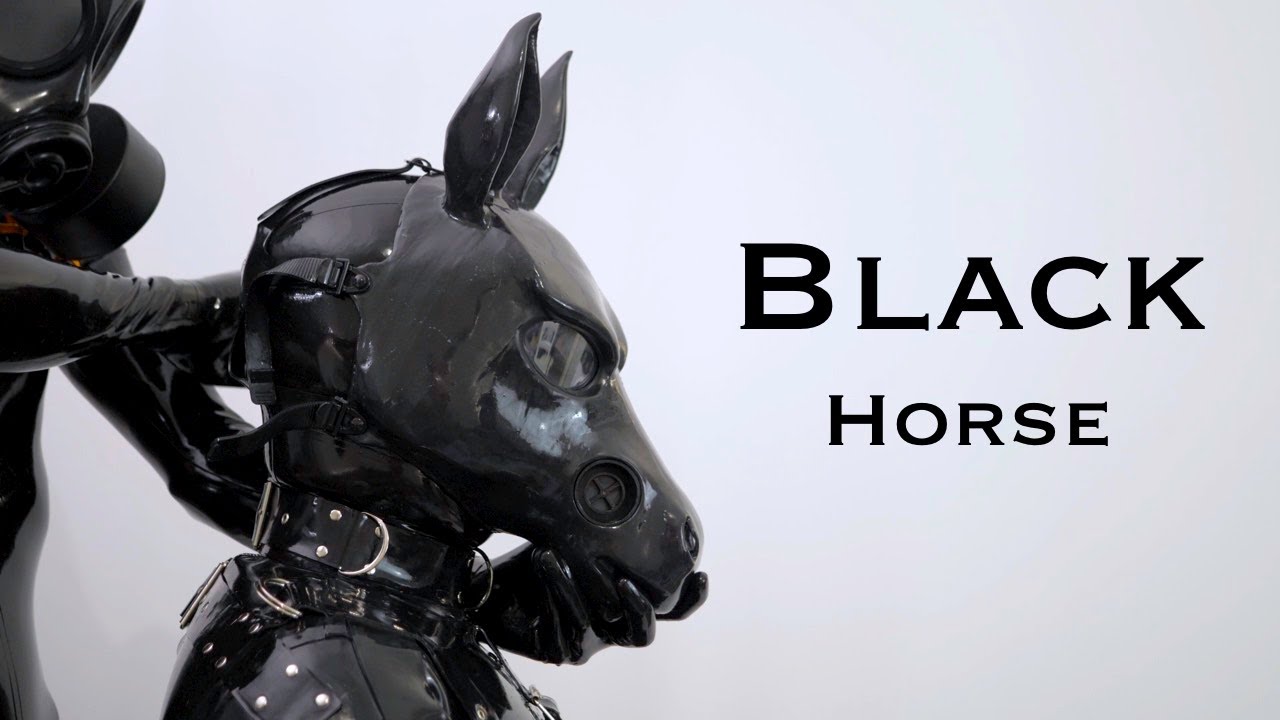 Transformation into Black Rubber Horse - ASMR