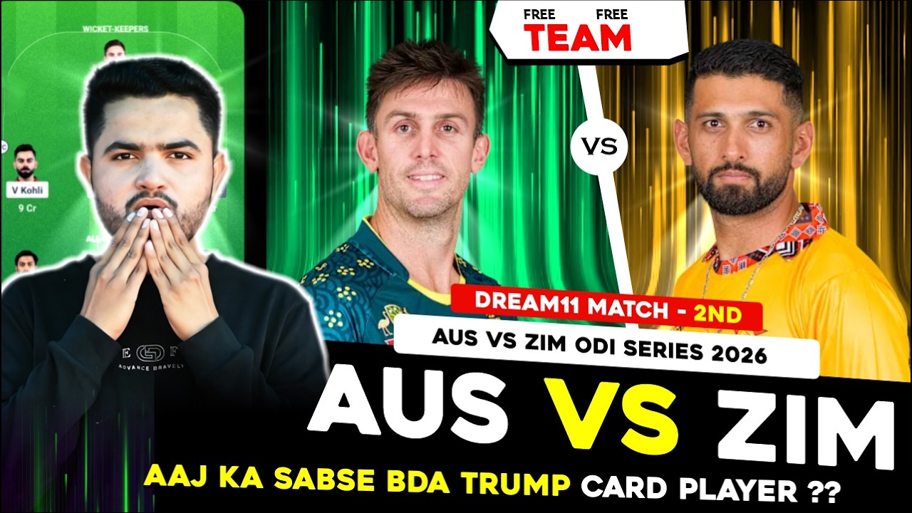 ZIM vs AUS Dream11 Prediction | Zimbabwe vs Australia Today Match Prediction | 2nd ODI 2026