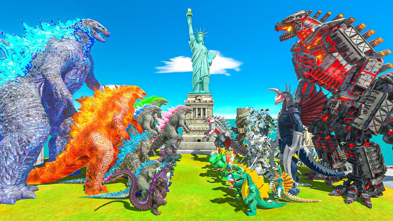Evolution of Legendary Thermo Godzilla vs Evolution of Mechagodzilla - ARBS