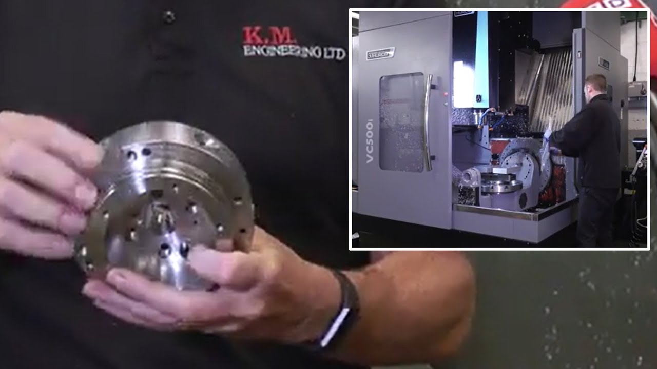 A new Hurco VC500i in action at KM Engineering