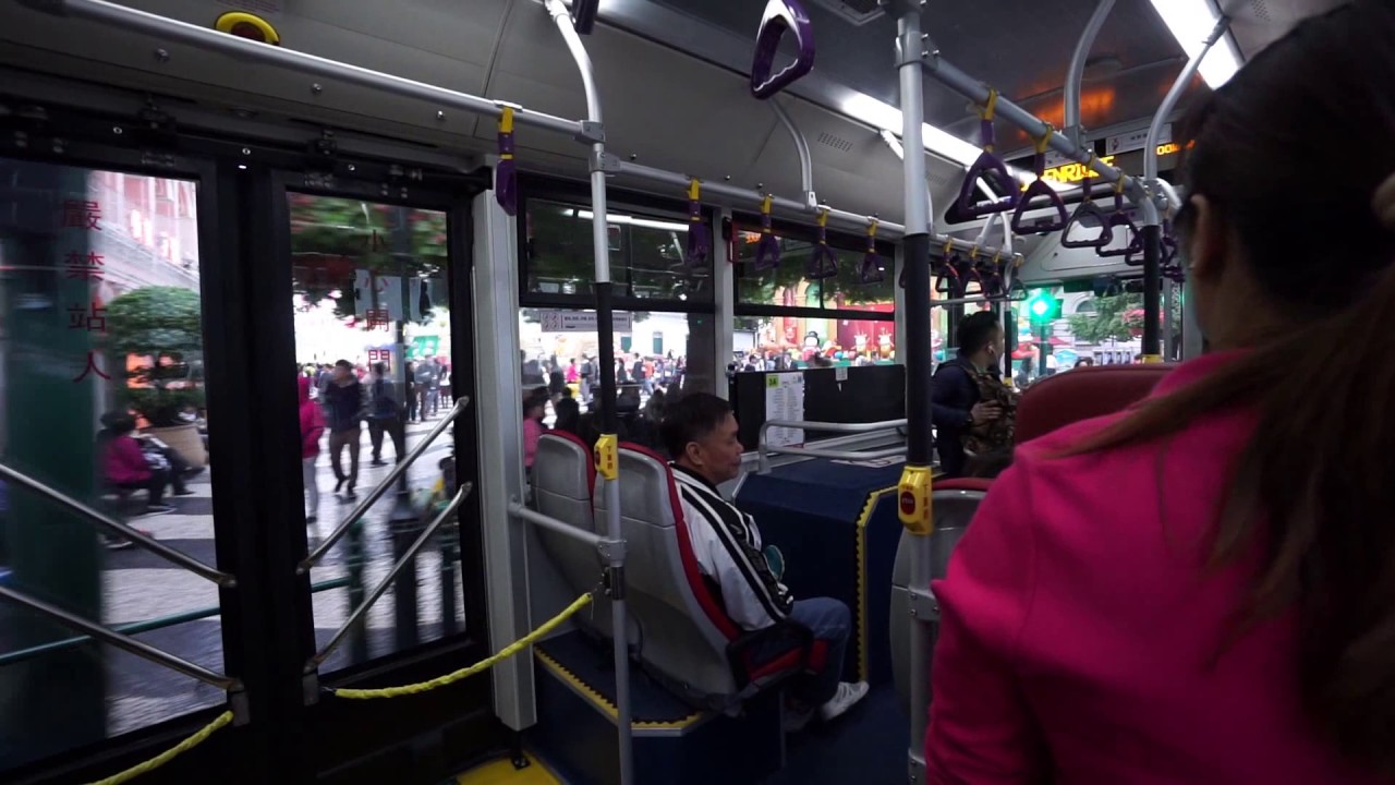 Macau, 3A bus ride from P. Ponte Horta Terminus to MGM Grand