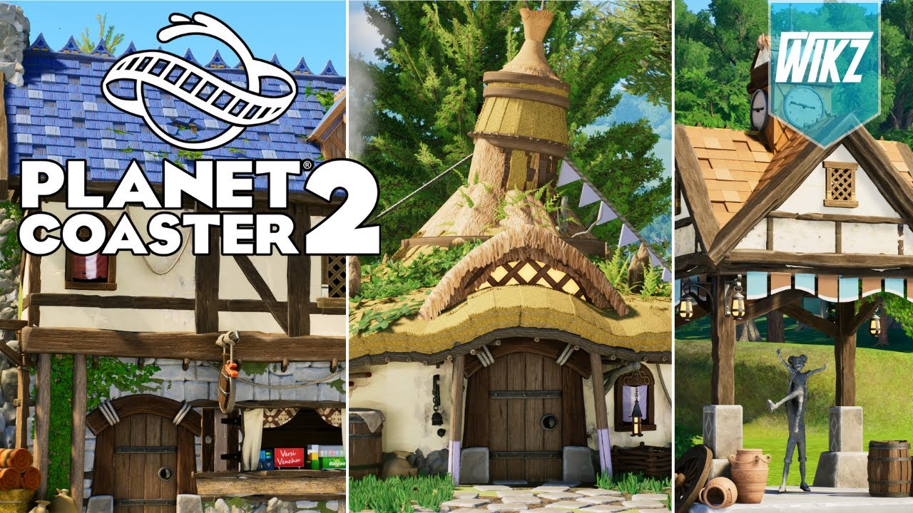 Как сделать нестандартные крыши в Planet Coaster 2 | Советы и рекомендации