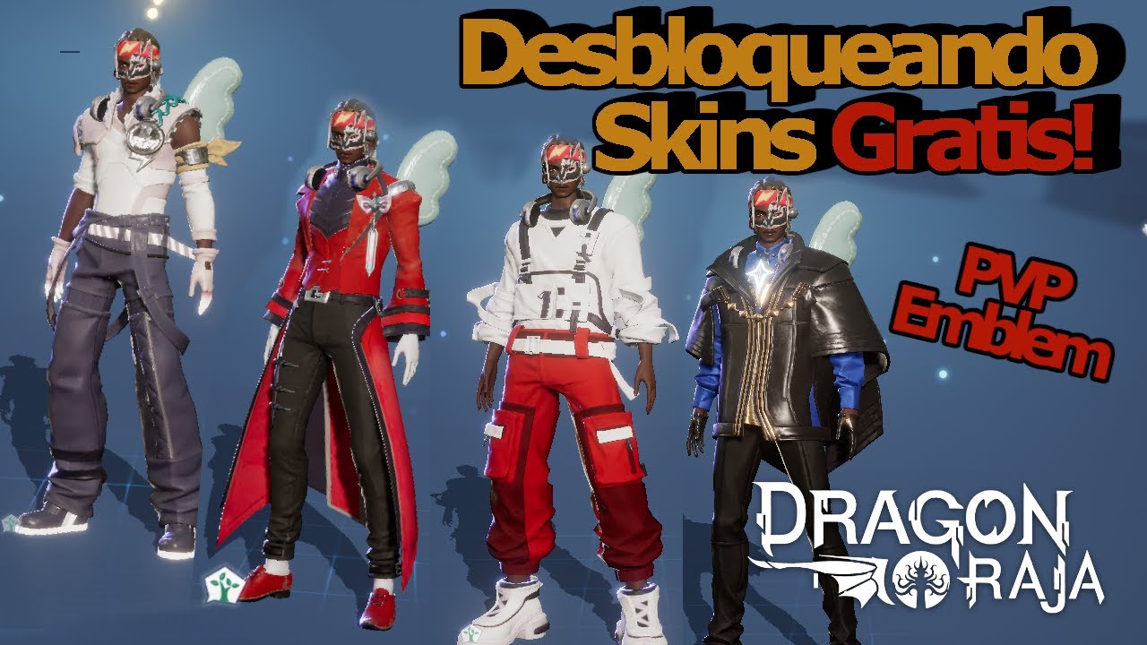 CONSEGUINDO ROUPAS E SKINS GRATIS! Como Desbloquear Roupas e Skins do PVP - Dragon Raja Dicas