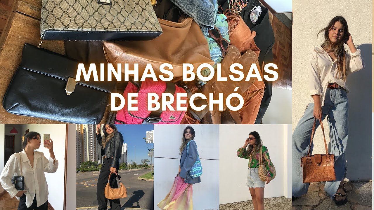 TOUR PELAS MINHAS BOLSAS DE BRECHÓ - MOSTREI TODAS! Tommy, vintages, couro, crochet, gringas e mais
