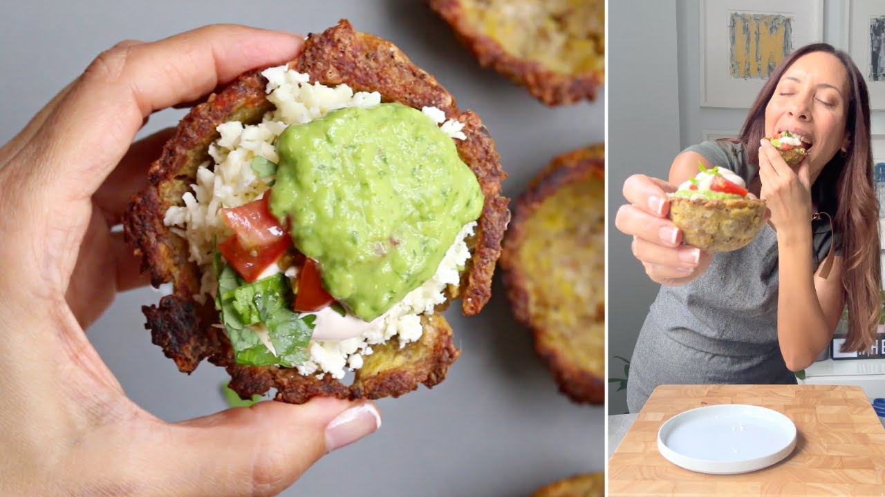 CESTAS DE PLATANO CON QUESO Y SALSA GUASACACA VENEZOLANA