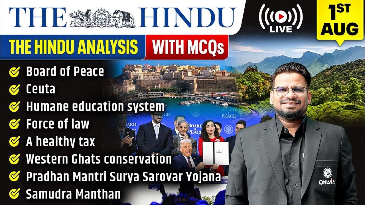 The Hindu Analysis | 1st August 2026 | The Hindu Newspaper  - Practice Questions | Prashant Sir
