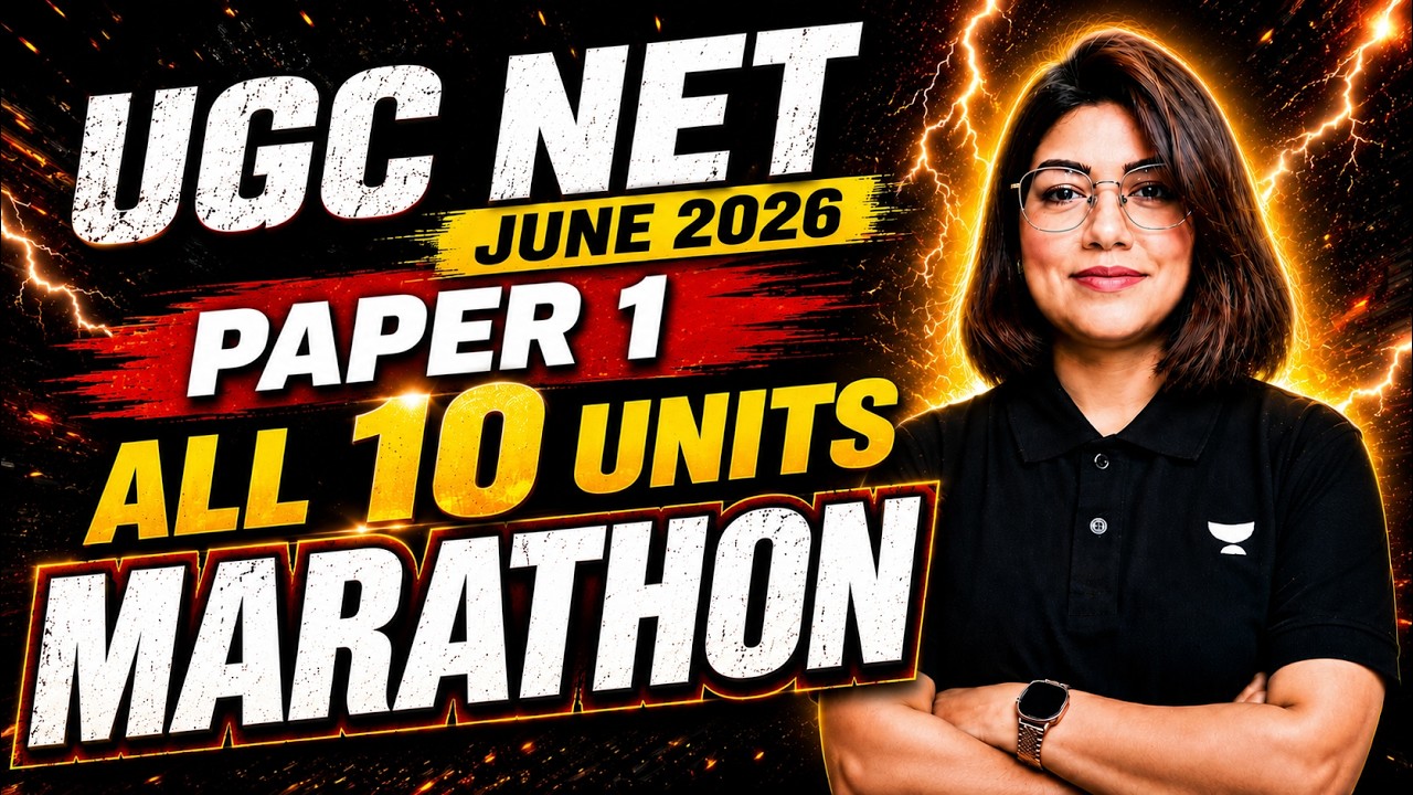 UGC NET Paper 1 Marathon Class 2026 | All 10 Units Complete Revision | UGC NET Paper 1| Hafsa Mam