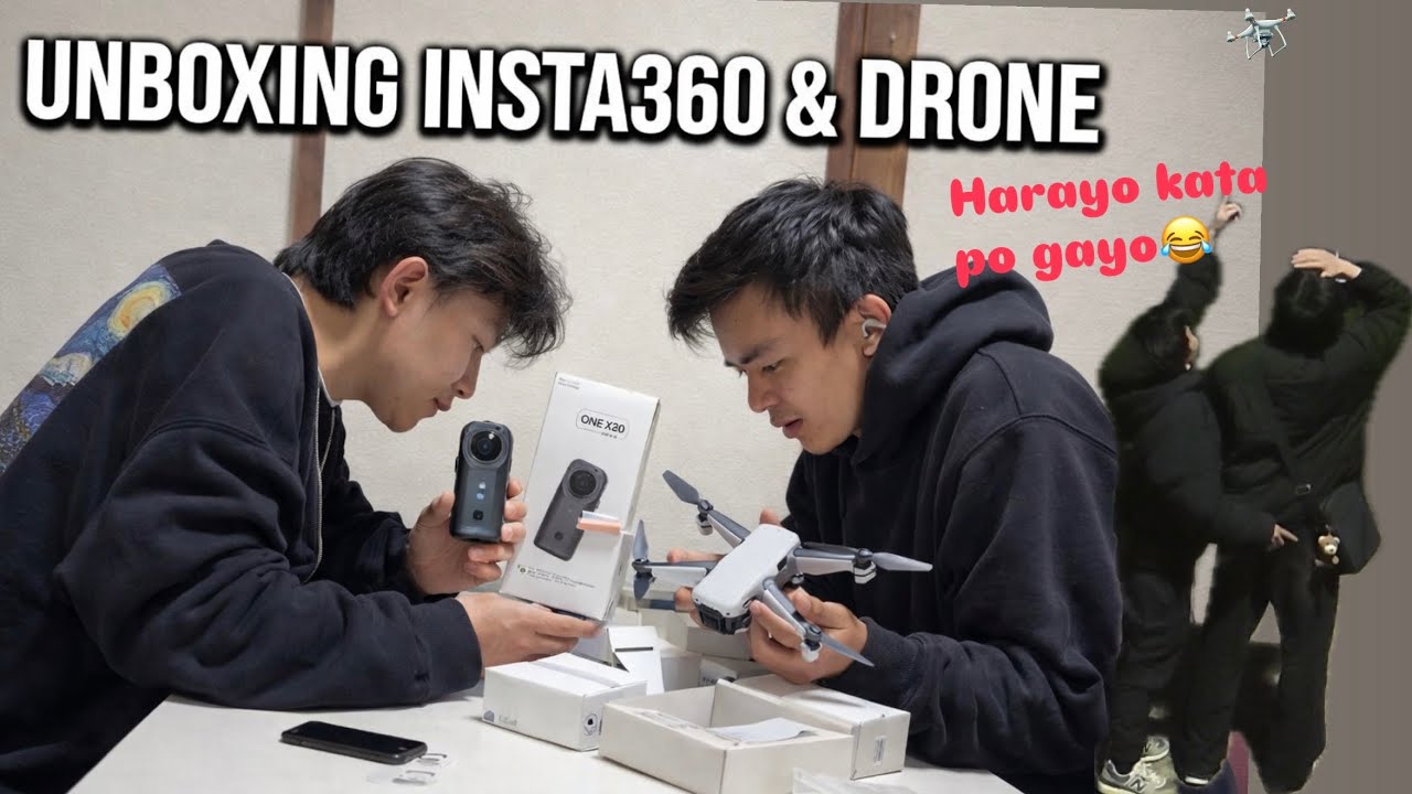 EG VLOG🇯🇵 UNBOXING INSTA360&DRONE FIRST TIME 😅DRONE TA KATA PO GAYO TANAB😂#egvlog 