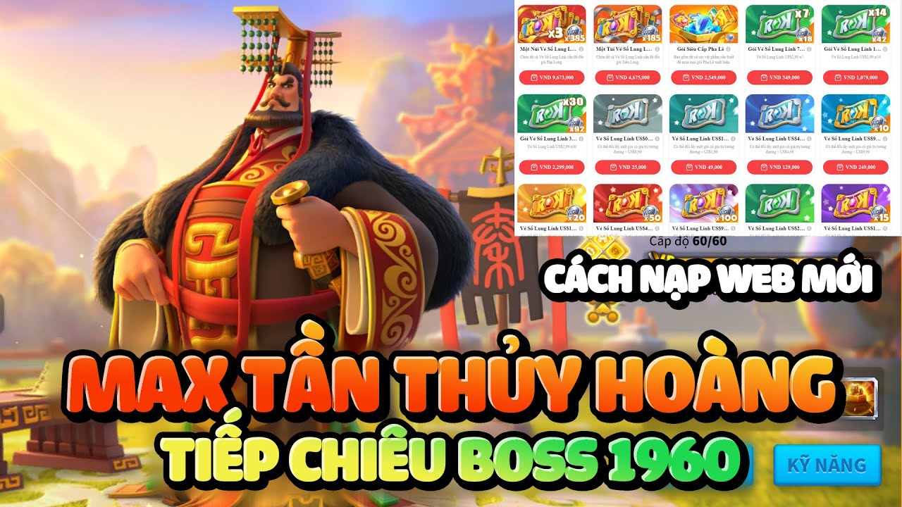Ăn M&igrave; Cả Th&aacute;ng V&igrave; Cụ L&yacute; Ra Tướng Ngon - Hướng Dẫn Nạp V&eacute; Số Lung Linh Plutomall - Rise of Kingdoms