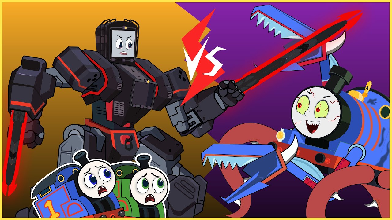 Mecha Diesel VS Zombie Thomas Train Parody Animation #soloanimation