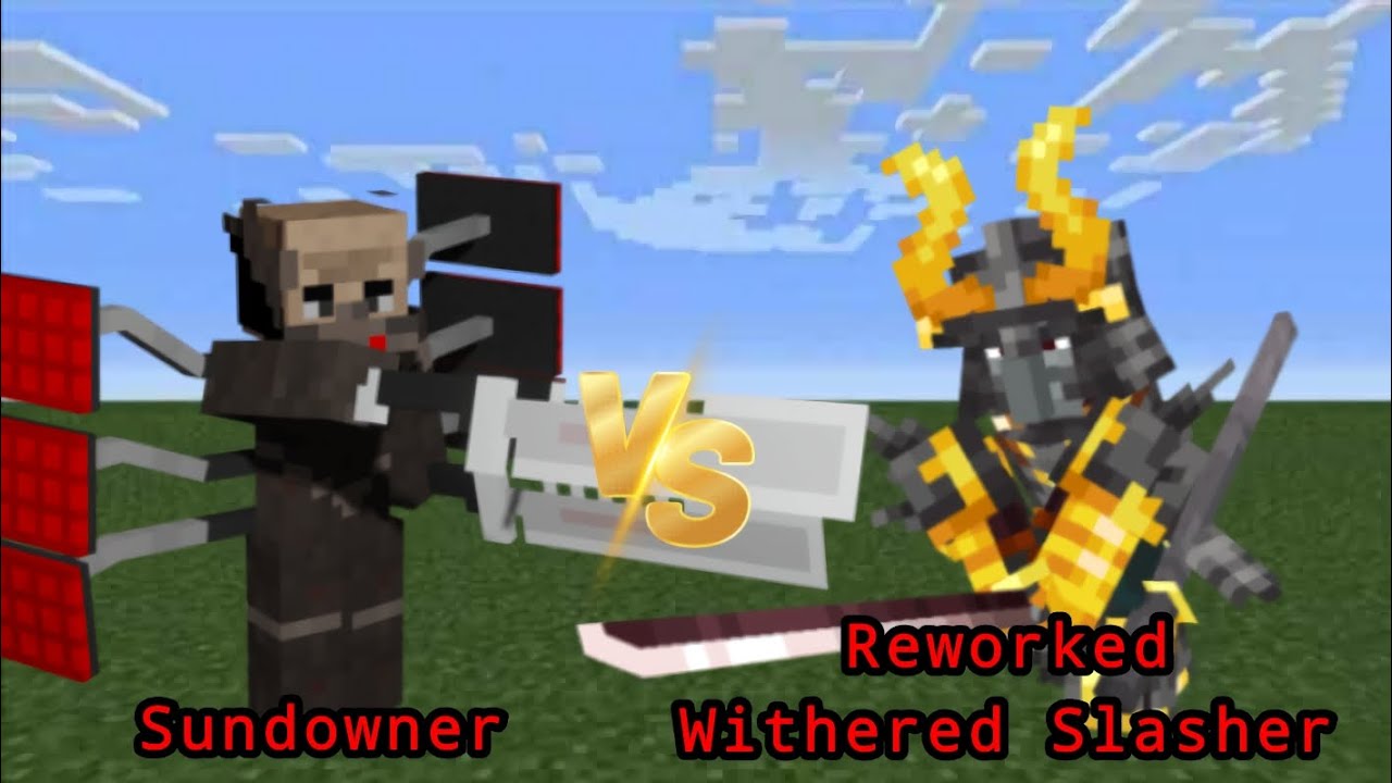 Sundowner (Spike Craft) Vs Reworked Withered Slasher (Blaze) | Minecraft Mob Battle |