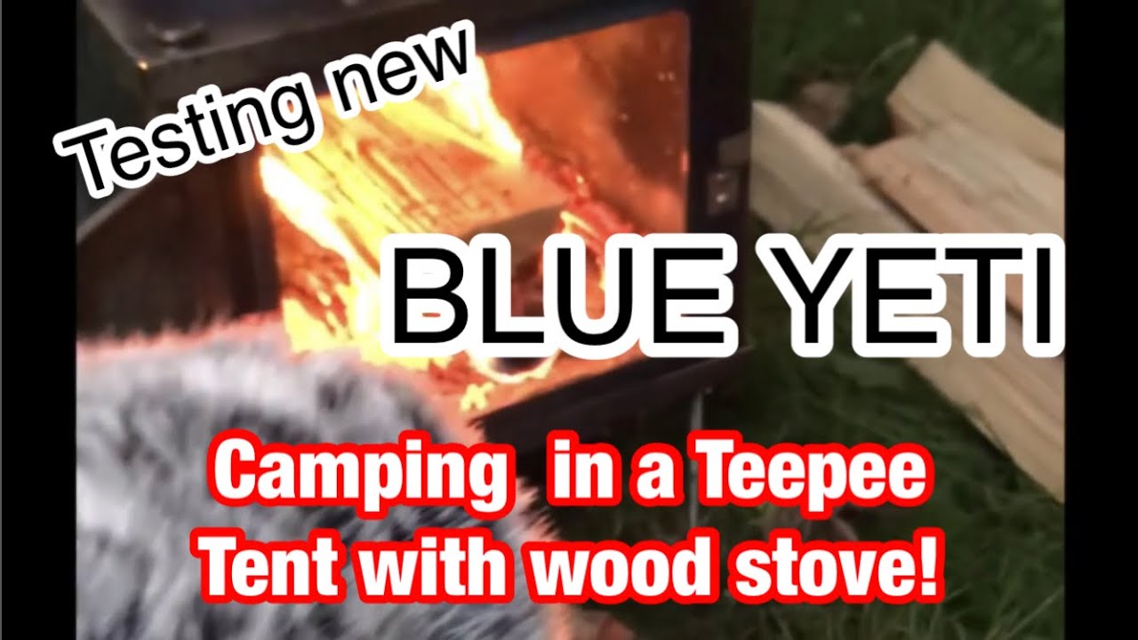Testing New Yeti Mic In Tent with Fire and Rain