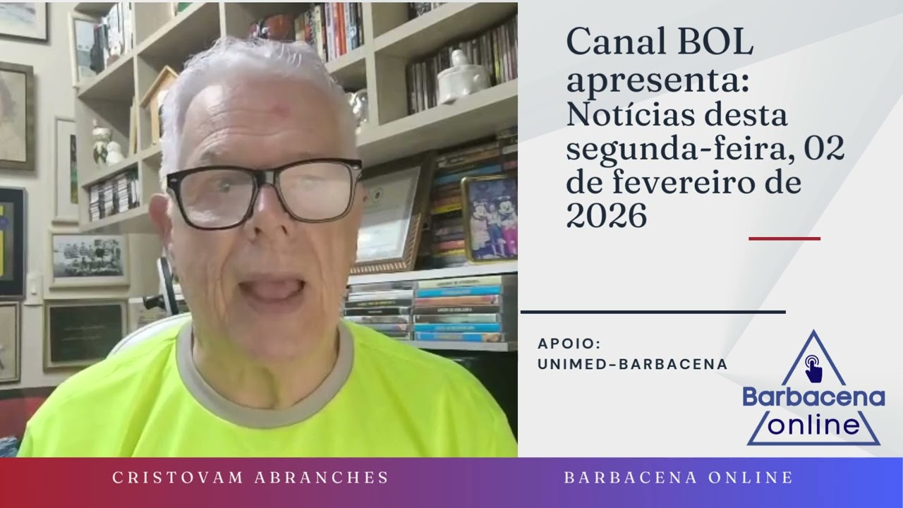 Notícias Diárias com Cristovam Abranches. Segunda, 02 de fevereiro de 2026